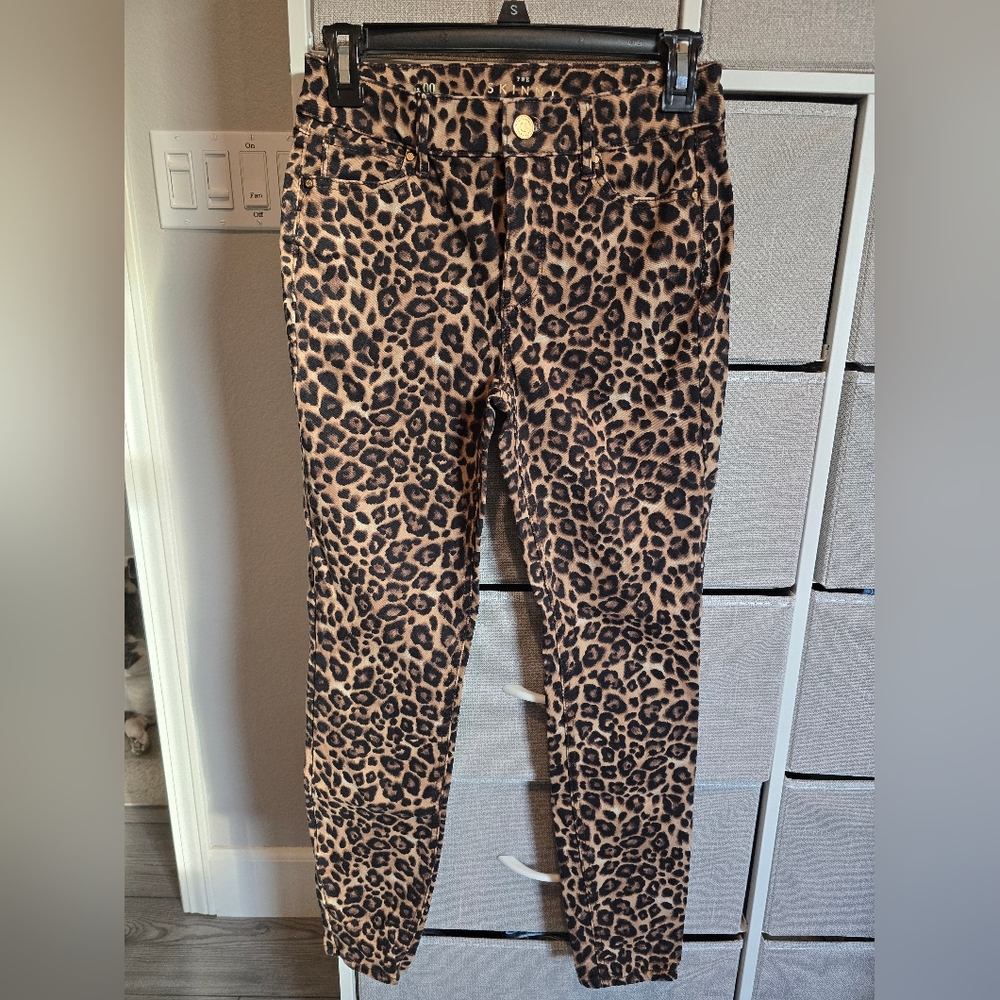 White house black market cheetah pants